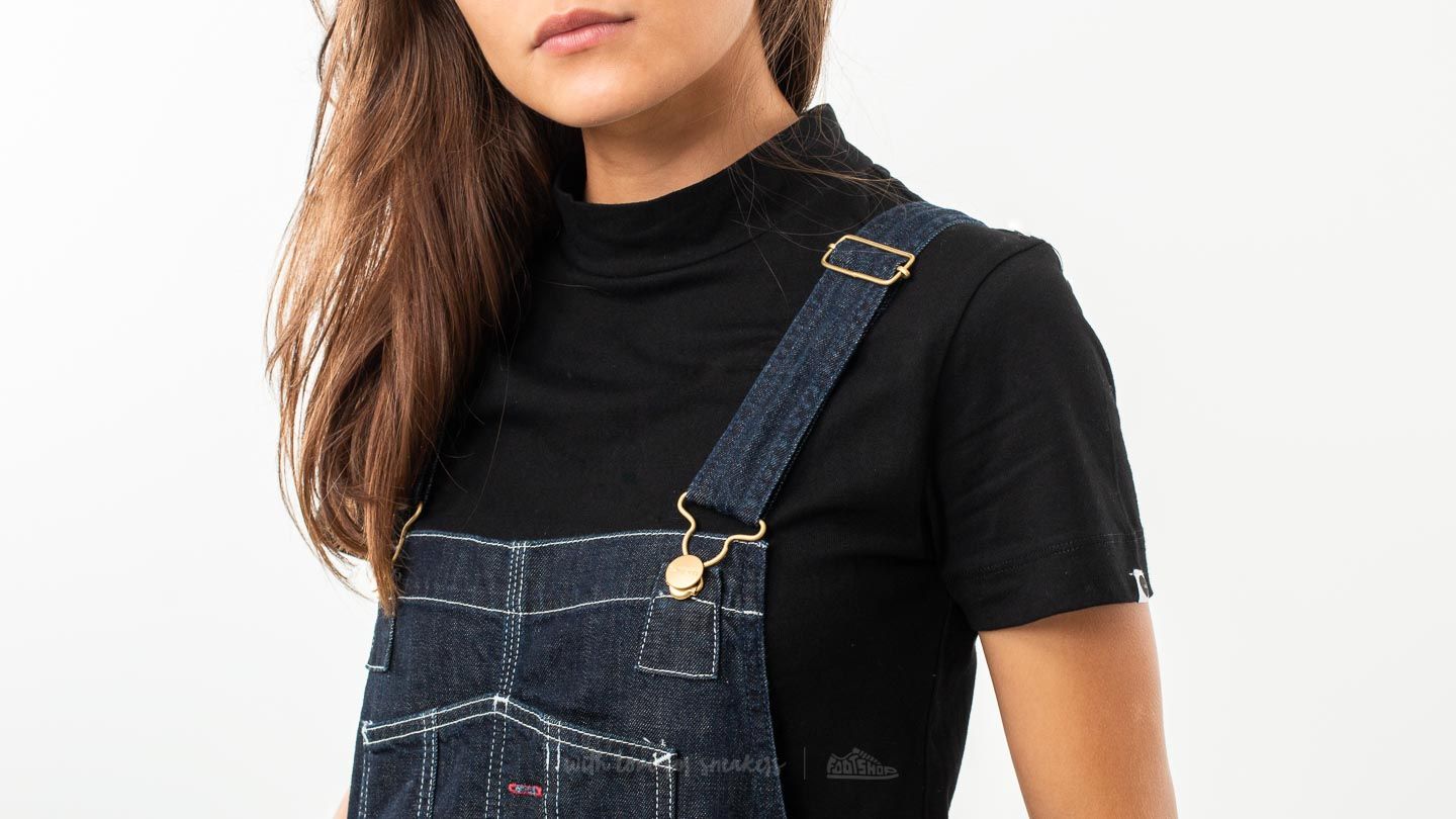 Bukser Carhartt WIP Bib Overal Jeans Blue Rinsed