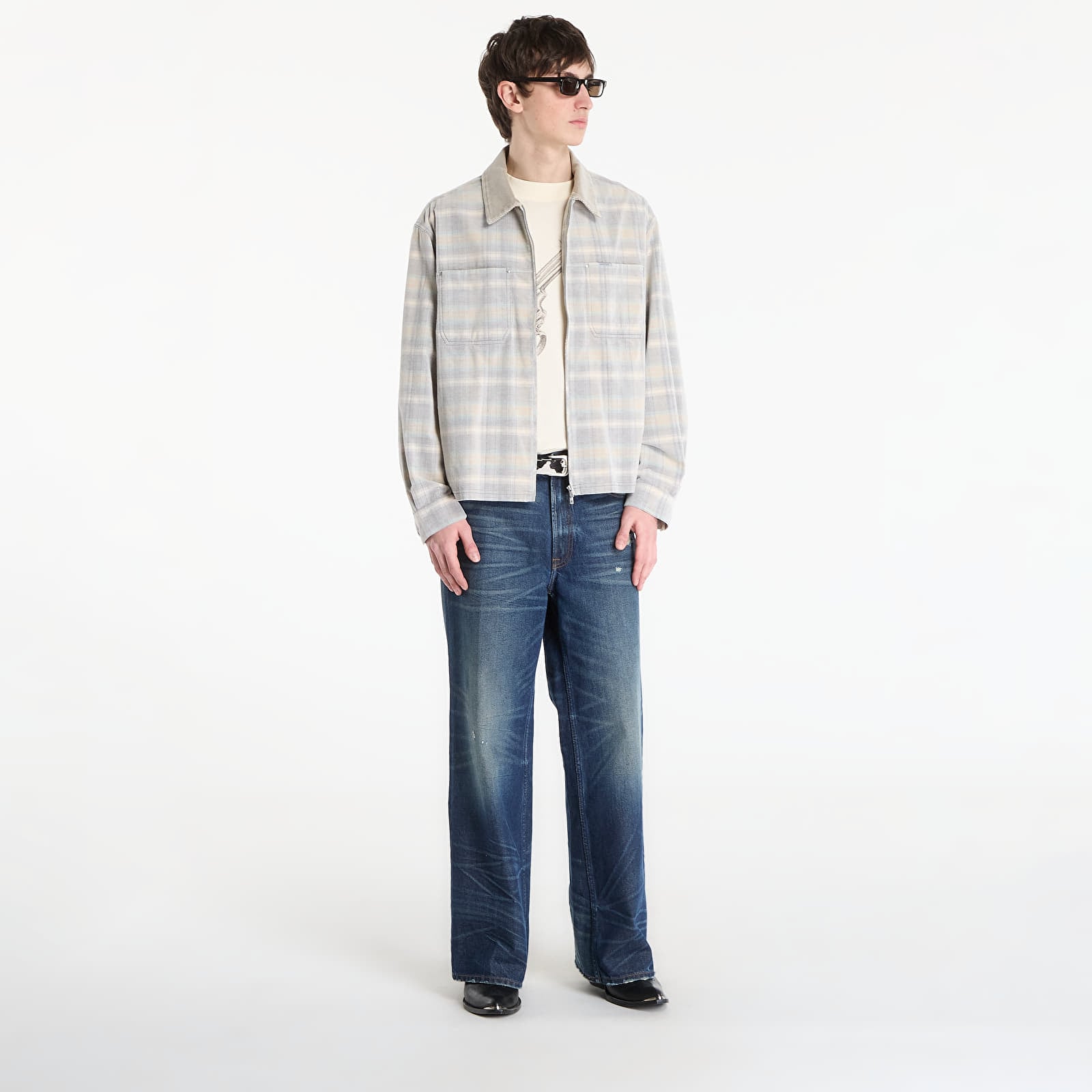 Paidat REPRESENT Cord Zip Flannel Shirt UNISEX Mineral