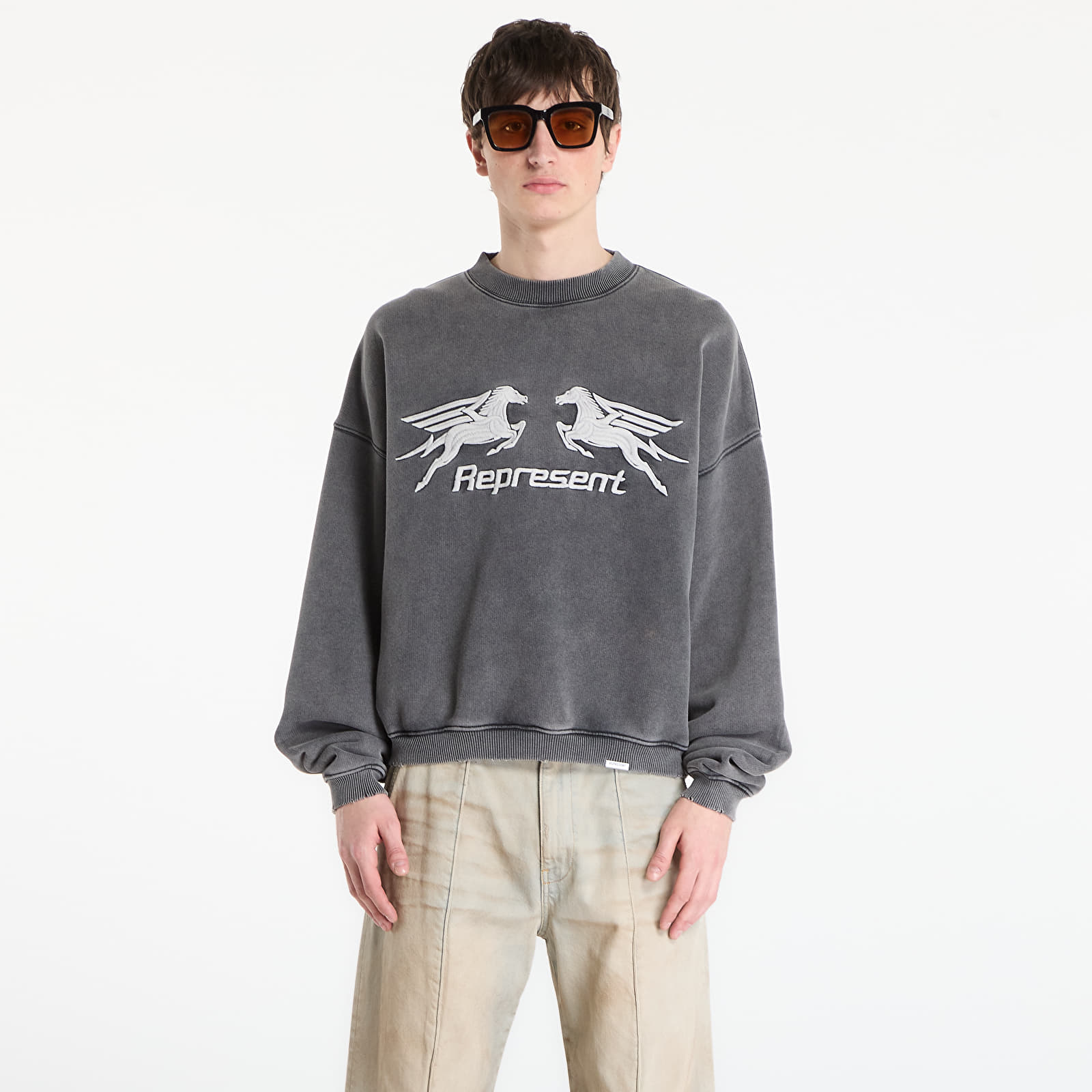Мъжки тениски REPRESENT Pegasus Sweatshirt UNISEX Vintage Grey