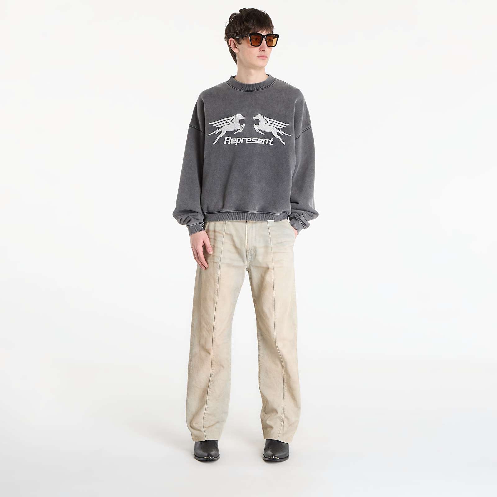 Мъжки тениски REPRESENT Pegasus Sweatshirt UNISEX Vintage Grey