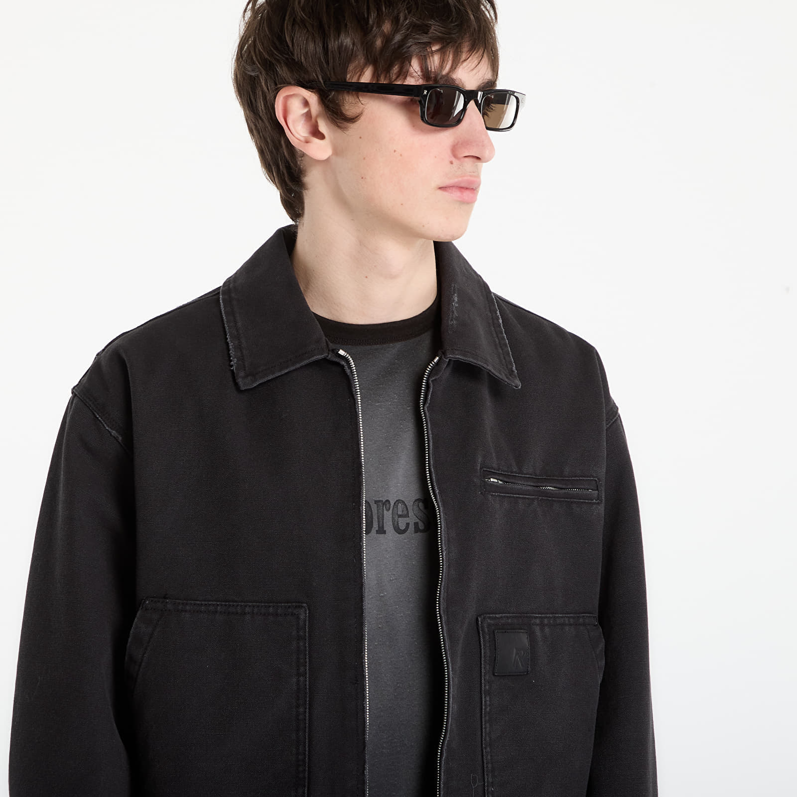  Jacket Represent Worker Jacket Unisex Washed Black L 