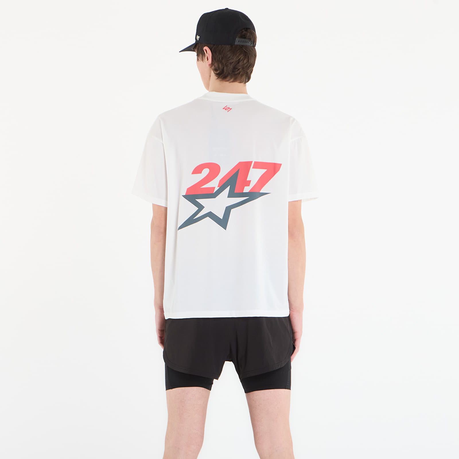 T-shirts REPRESENT Team 247 Star Print Oversized Tshirt UNISEX Flat White