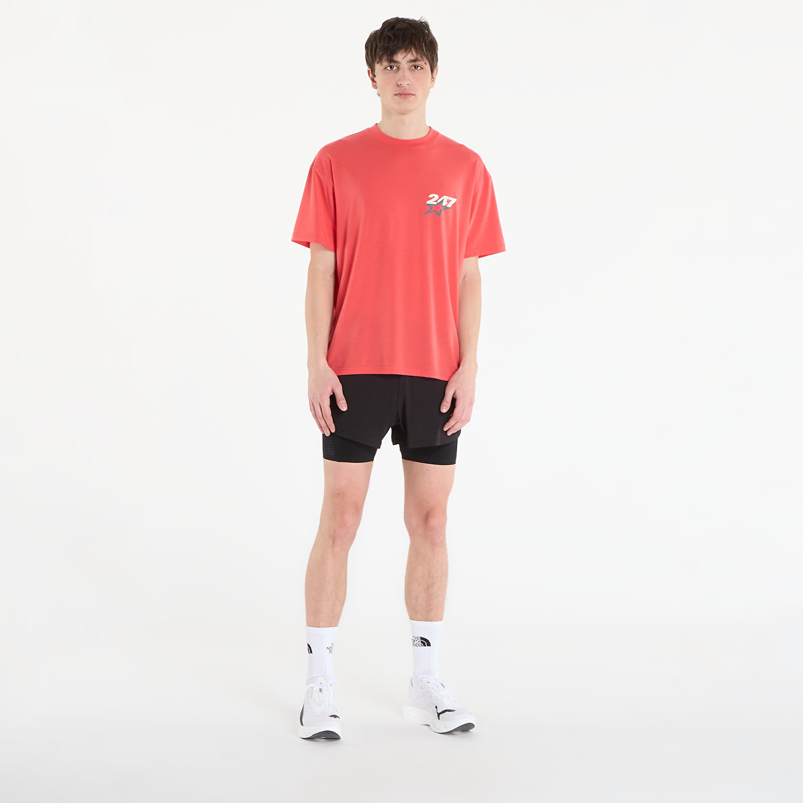 T-shirts REPRESENT Team 247 Star Print Oversized Tshirt UNISEX Racing Red