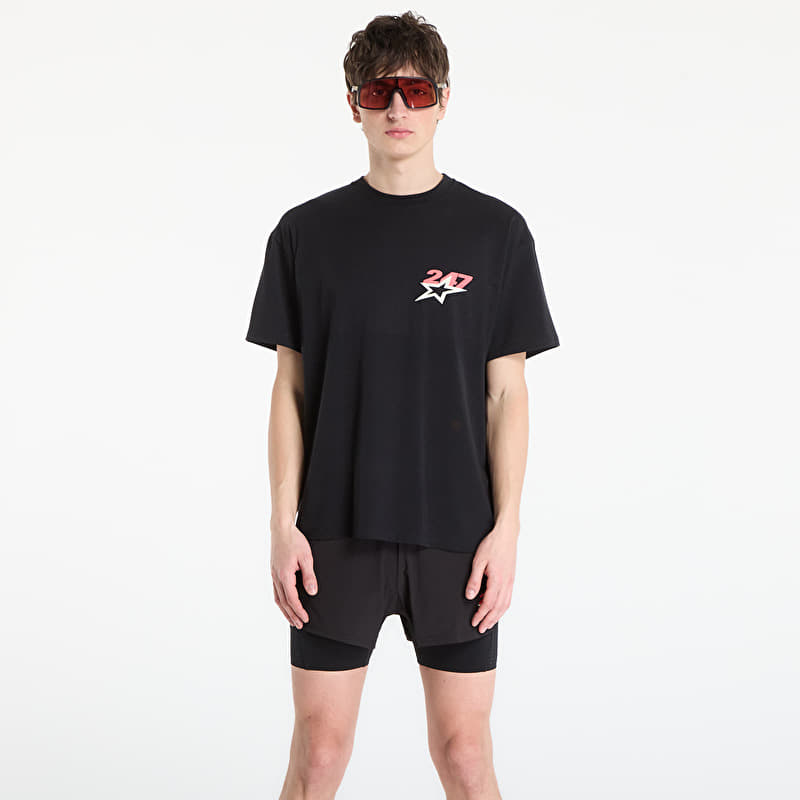 T-shirt REPRESENT Team 247 Star Print Oversized Tshirt UNISEX Jet Black