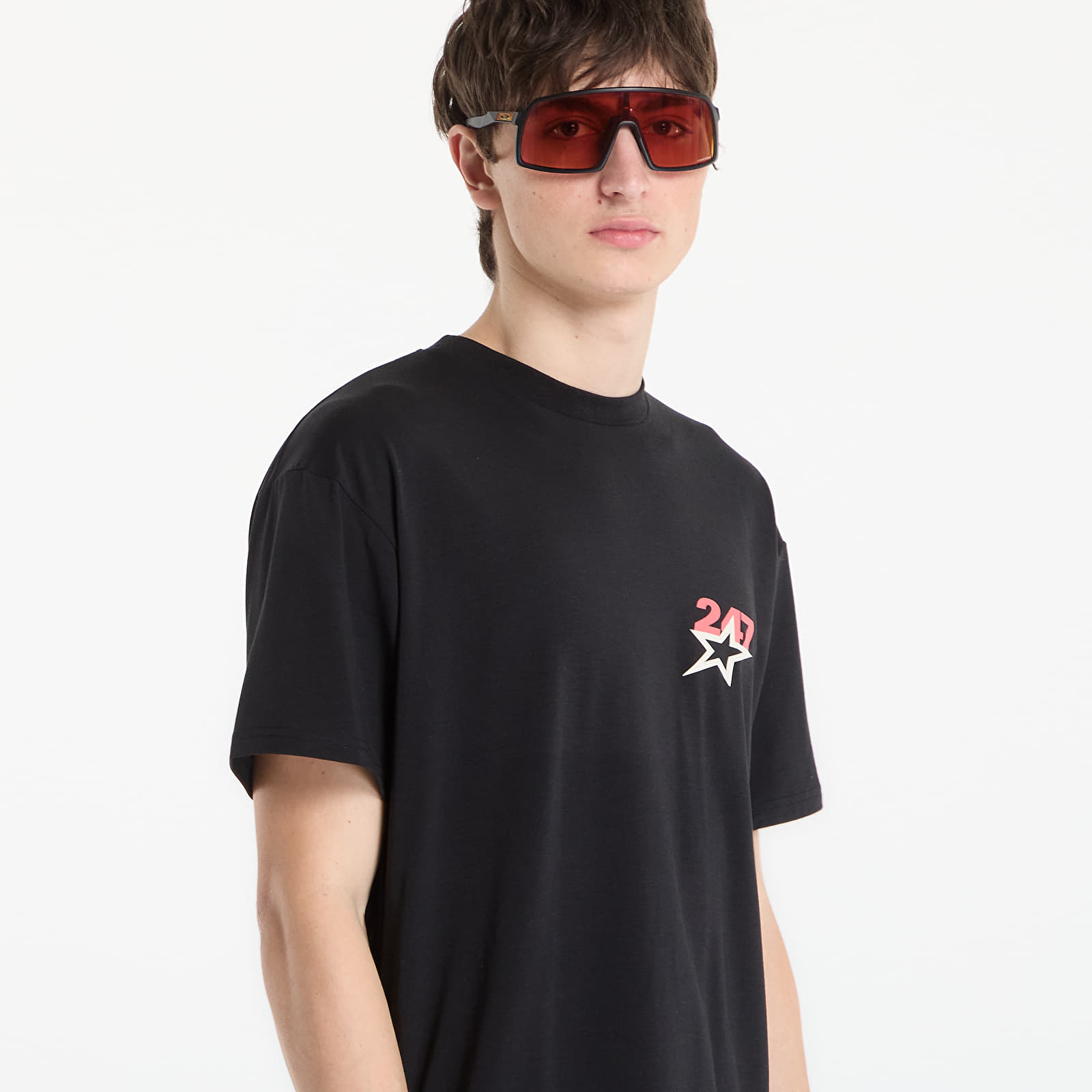 Männer T-Shirts REPRESENT Team 247 Star Print Oversized Tshirt UNISEX Jet Black