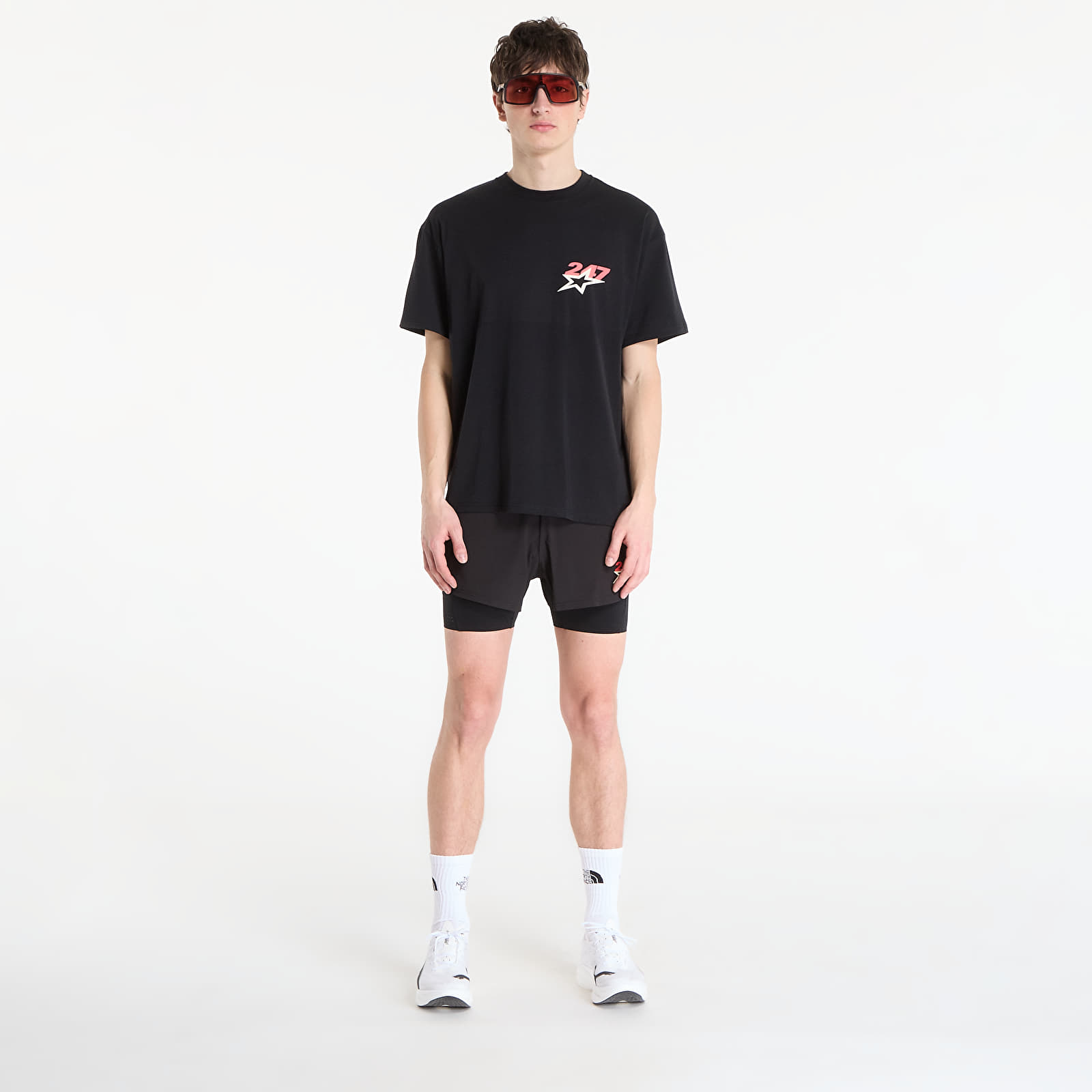 Männer T-Shirts REPRESENT Team 247 Star Print Oversized Tshirt UNISEX Jet Black