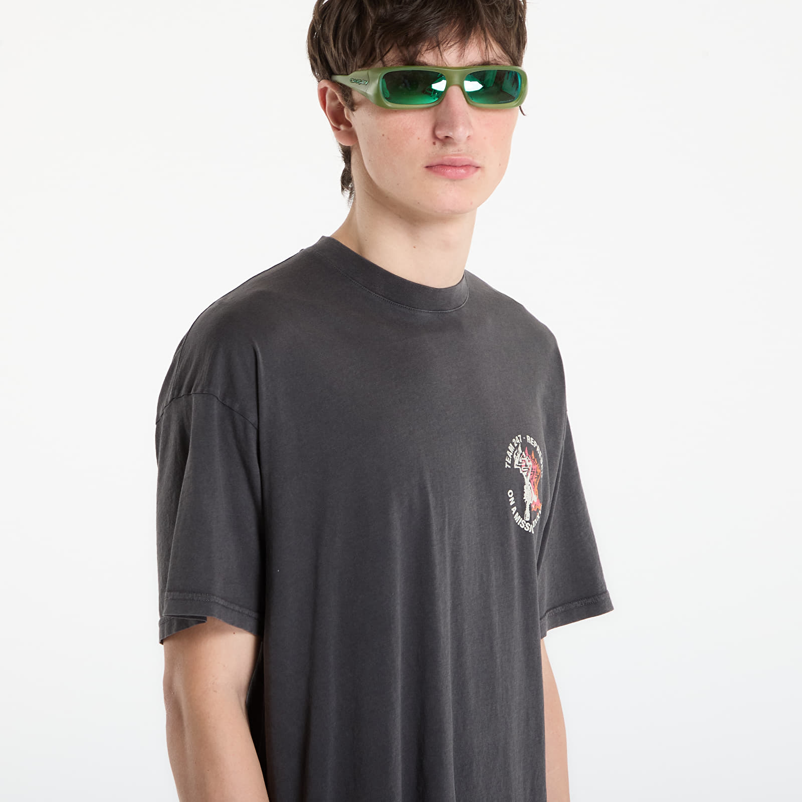 T-krekli REPRESENT 247 Torch Crop Tee UNISEX Washed Black