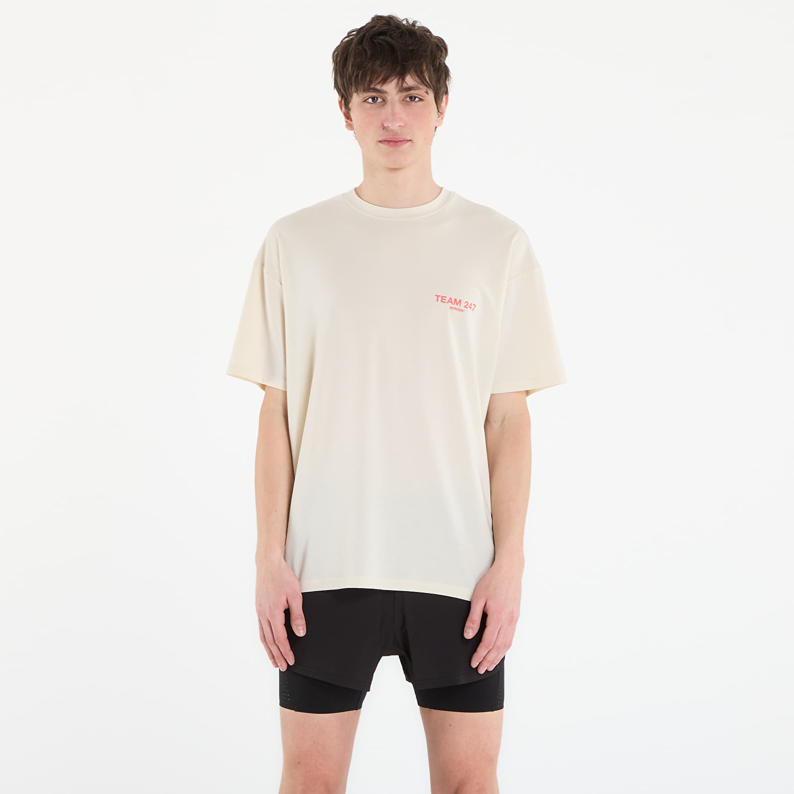 T-Shirts REPRESENT Team 247 Oversized Tee UNISEX Cream