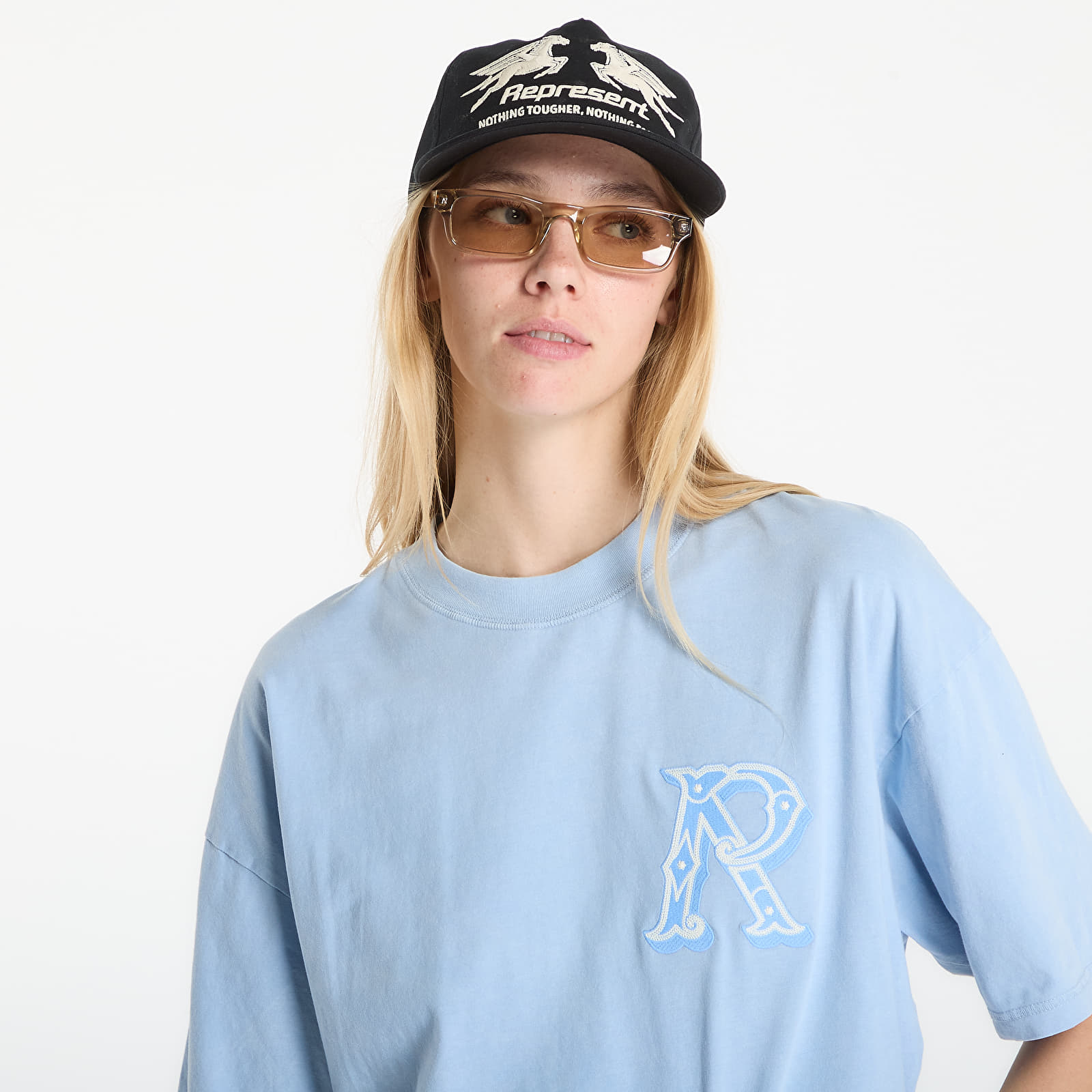 Vīriešu T-krekli REPRESENT Western Initial T-Shirt UNISEX Mountain Bluebird