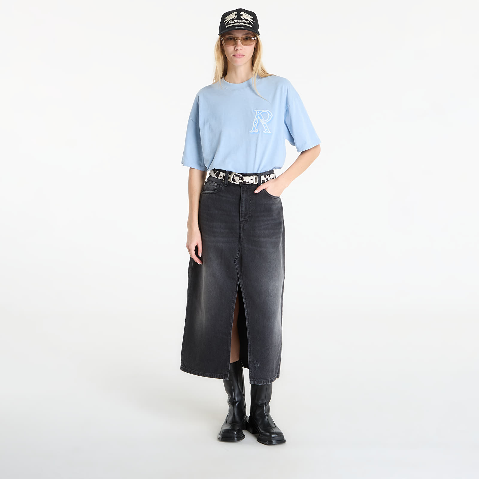 Vīriešu T-krekli REPRESENT Western Initial T-Shirt UNISEX Mountain Bluebird