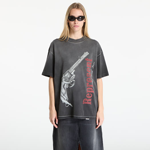 Tričko REPRESENT Loaded With Love T-Shirt UNISEX Stained Black