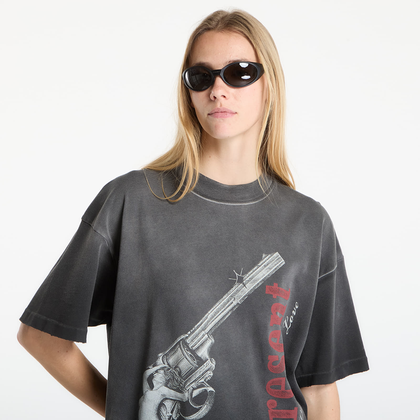 Pánske tričká REPRESENT Loaded With Love T-Shirt UNISEX Stained Black