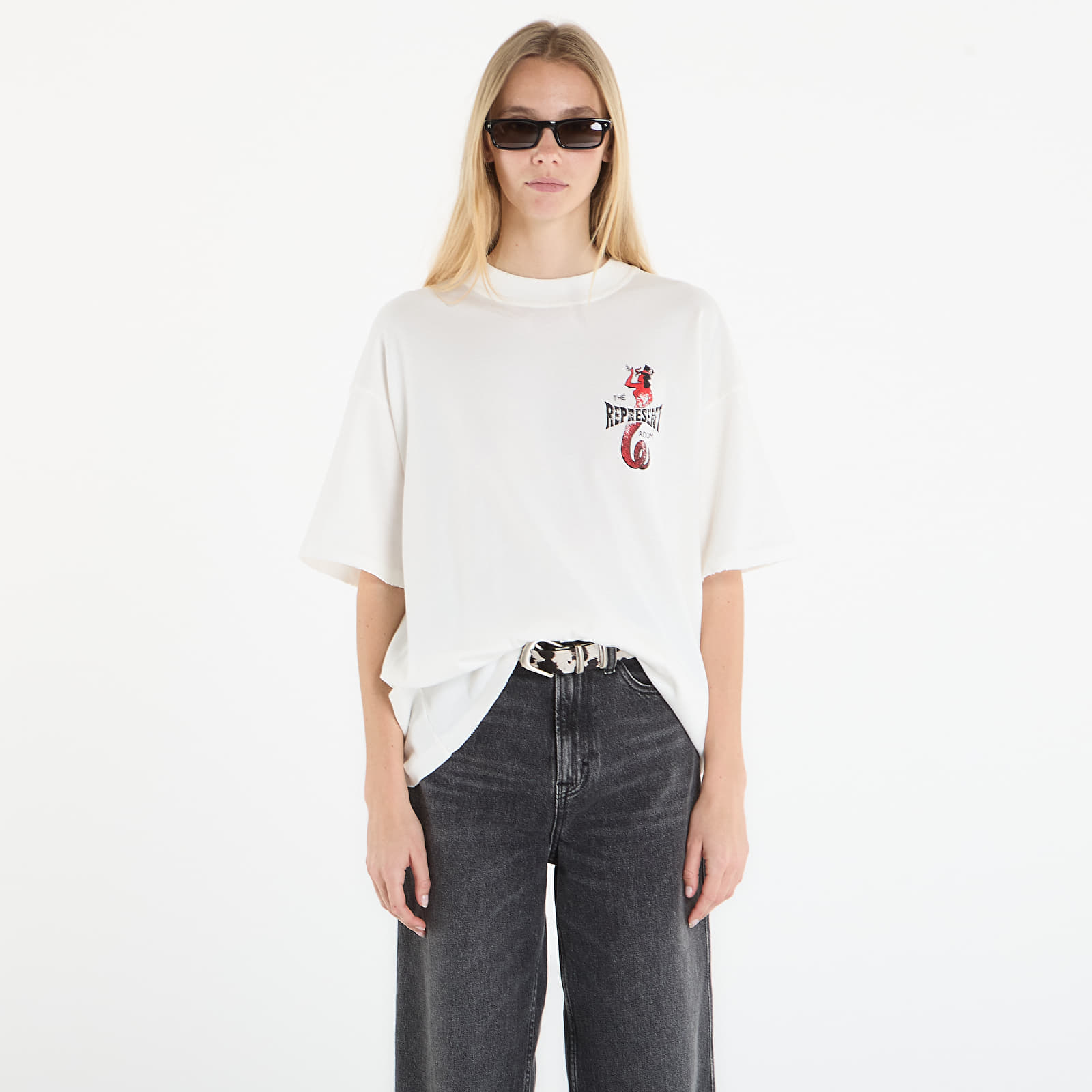 Ανδρικά μπλουζάκια REPRESENT x The Viper Room Dice T-Shirt UNISEX Flat White
