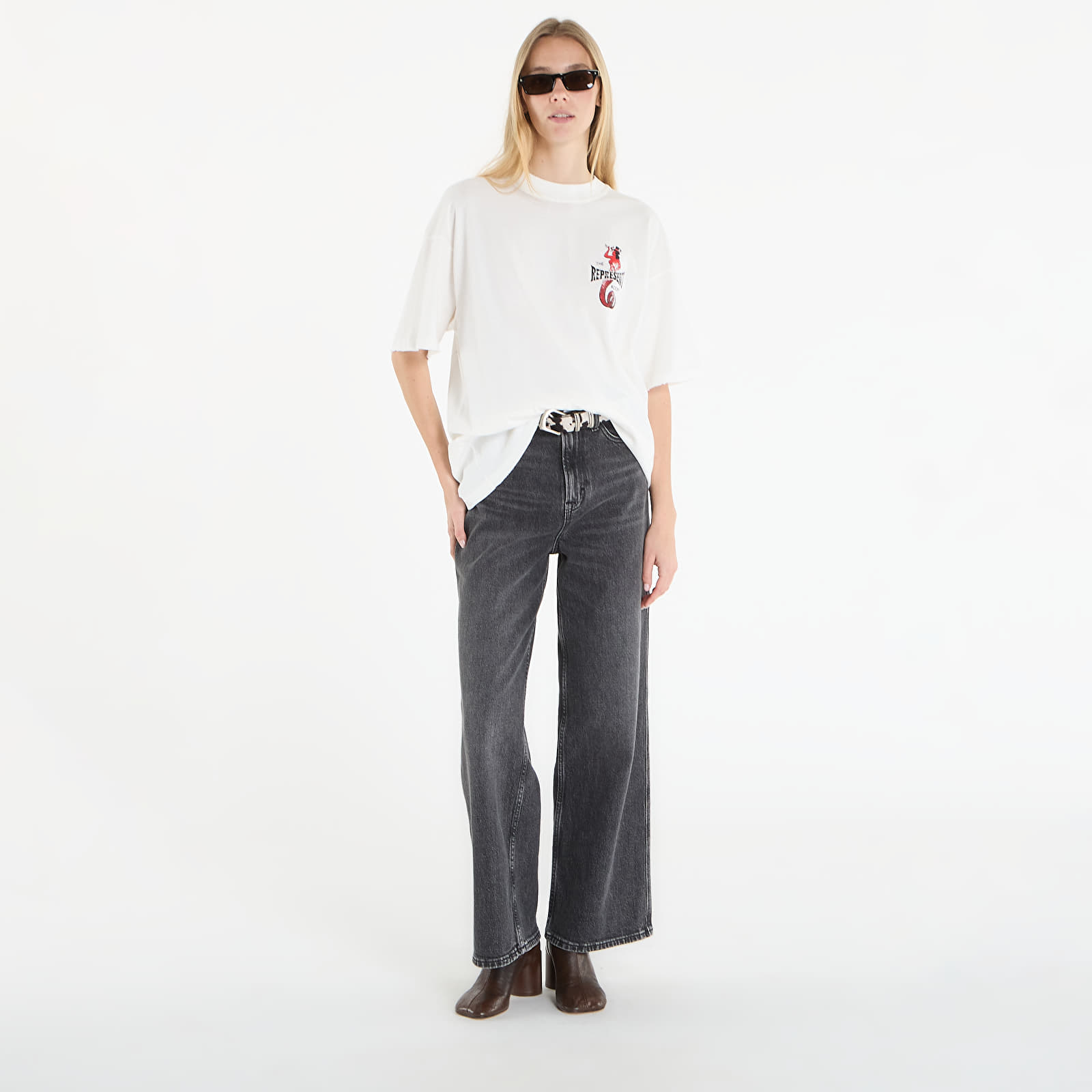 Ανδρικά μπλουζάκια REPRESENT x The Viper Room Dice T-Shirt UNISEX Flat White