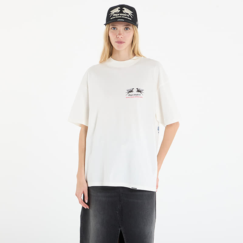 T-shirt REPRESENT 24 Hour Service T-Shirt UNISEX Flat White