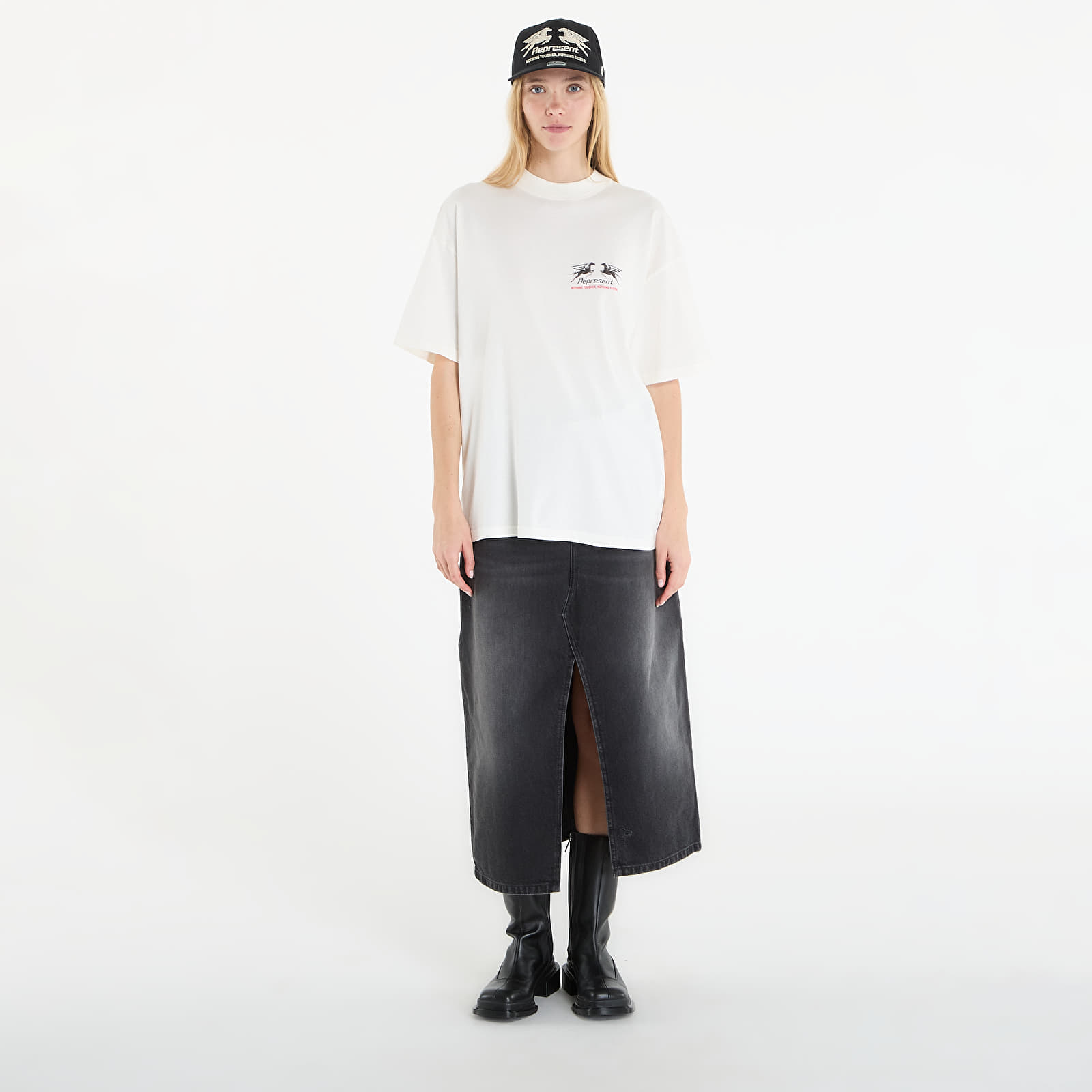 T-skjorter for menn REPRESENT 24 Hour Service T-Shirt UNISEX Flat White