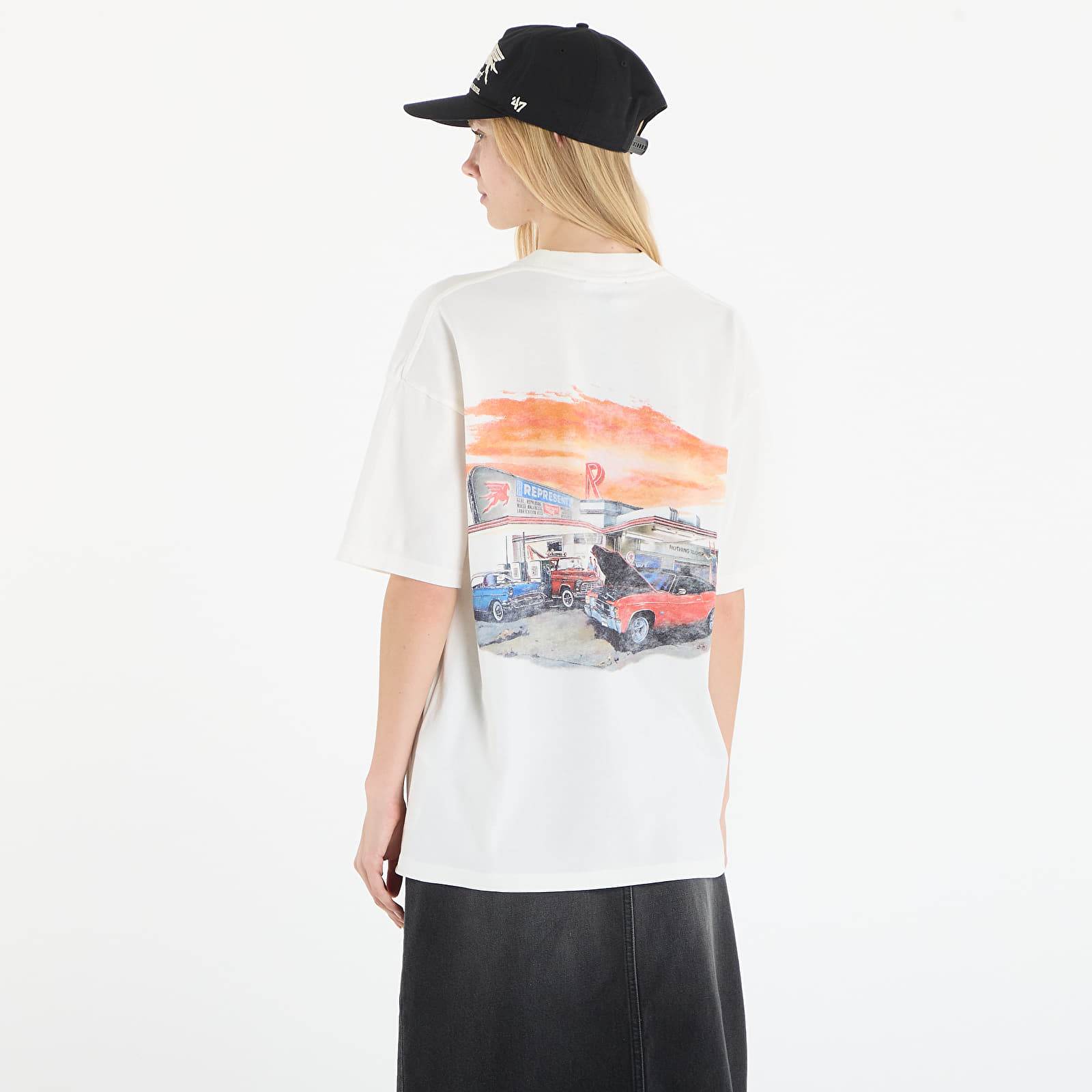 T-skjorter for menn REPRESENT 24 Hour Service T-Shirt UNISEX Flat White