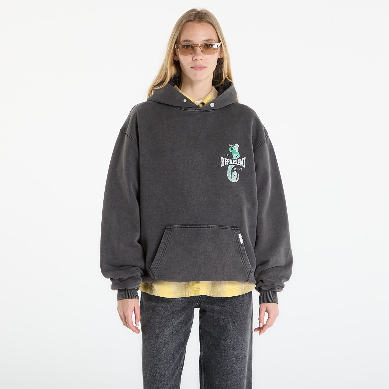 Суитшърт REPRESENT The Viper Room Dice Hoodie UNISEX Vintage Grey XL