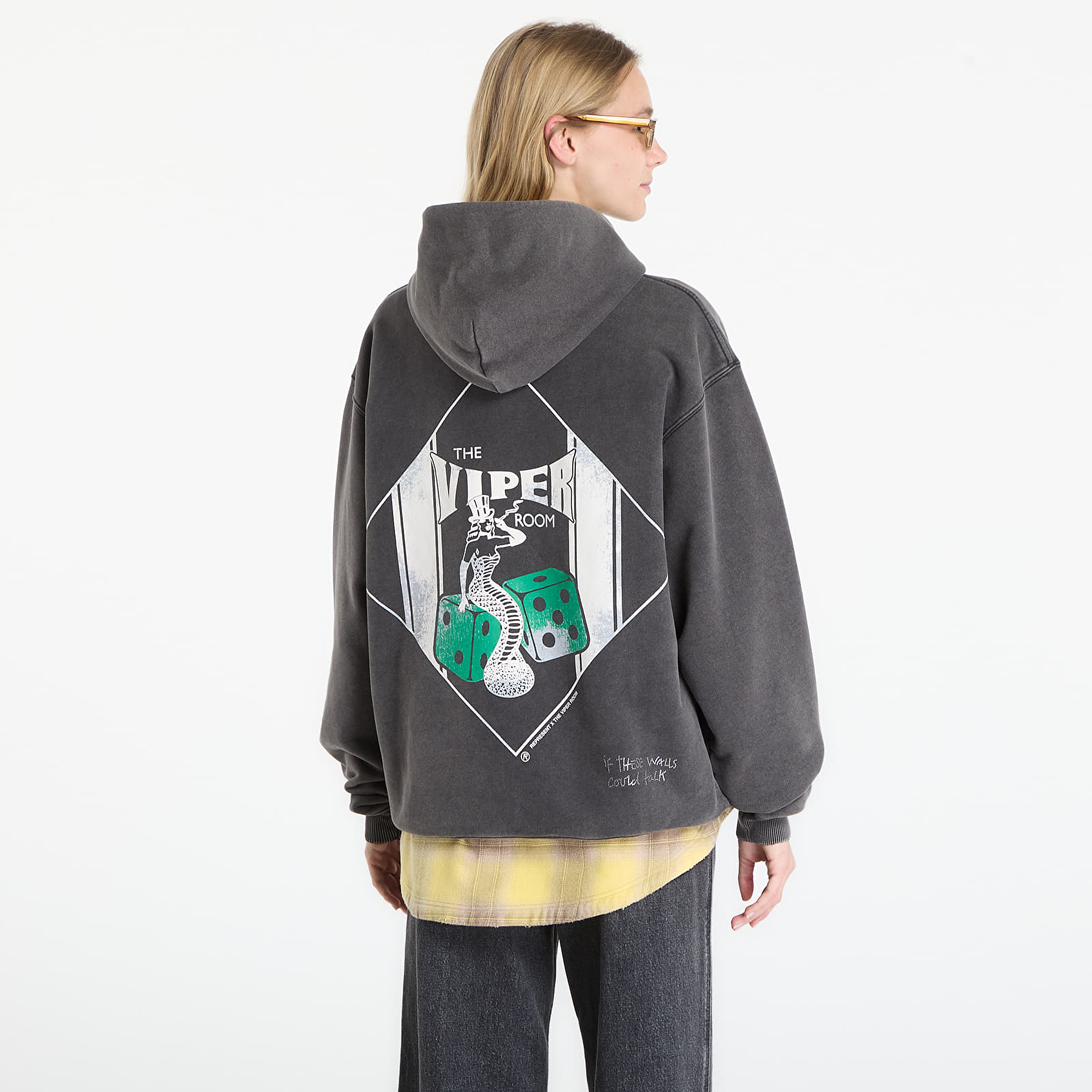 Men's hoodies REPRESENT x The Viper Room Dice Hoodie UNISEX Vintage Grey