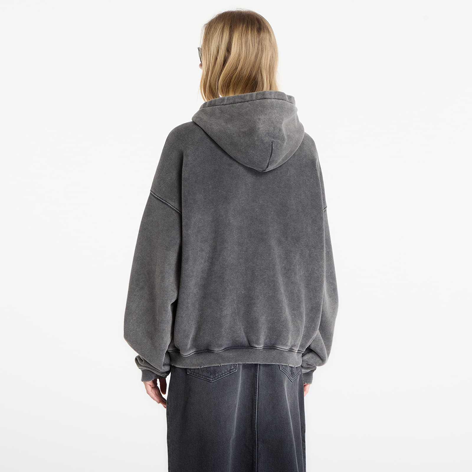 Men's hoodies REPRESENT Pegasus Zip Through Hoodie UNISEX Vintage Grey