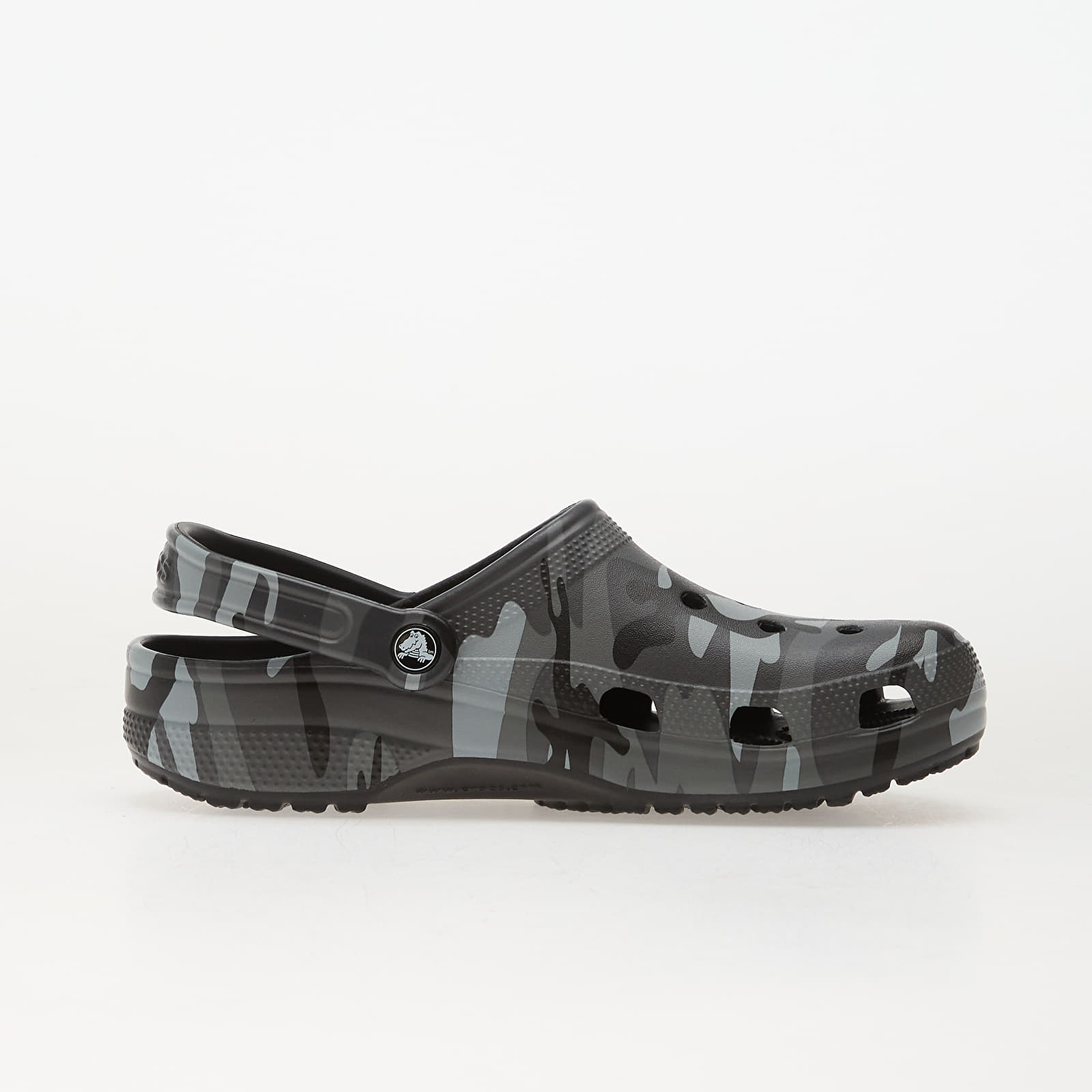 Miesten kengät Crocs Classic Camouflage Clog Black/Slate Grey