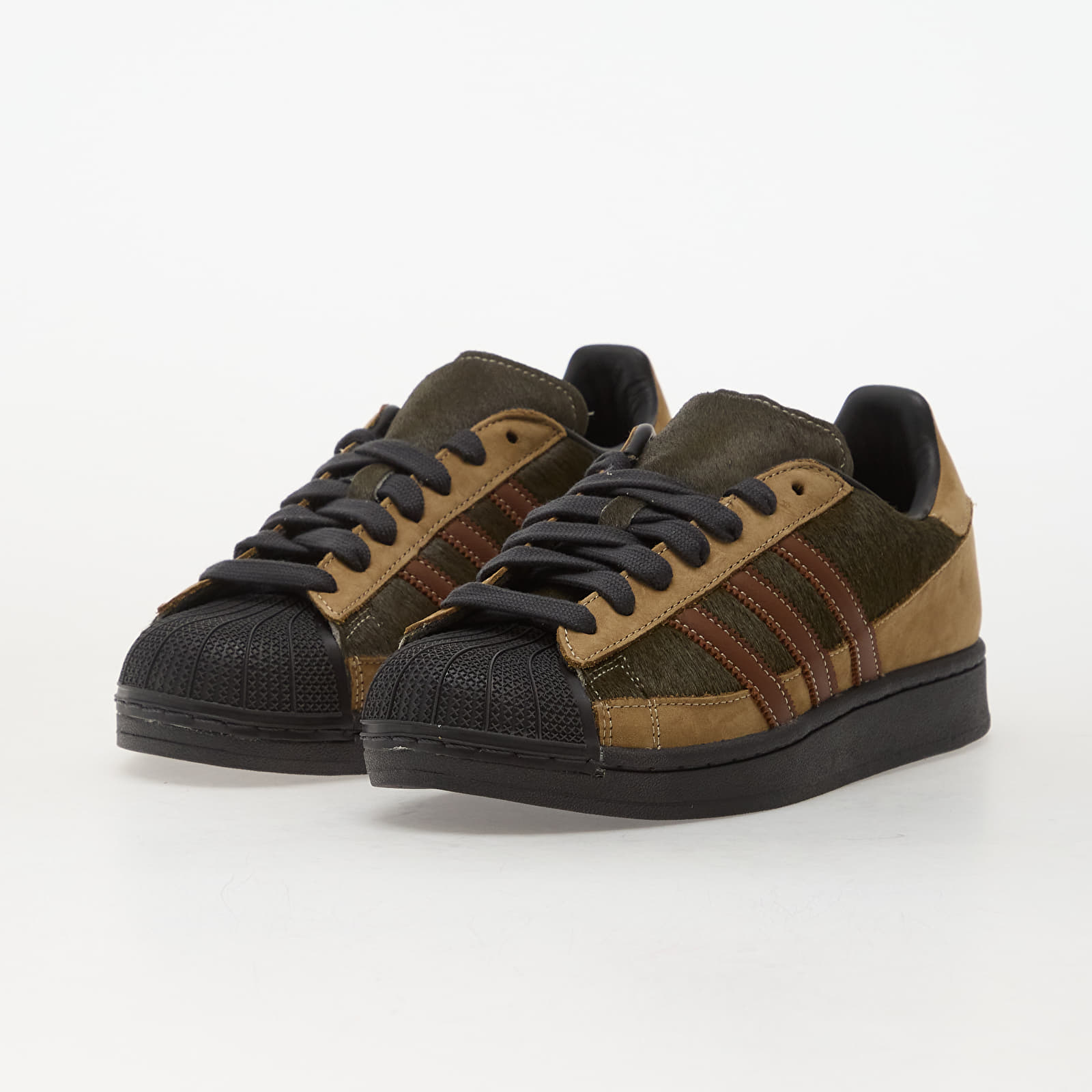 Scarpe uomo adidas Superstar II Mg Focus Olive/ Preloved Brown/ Utility Black