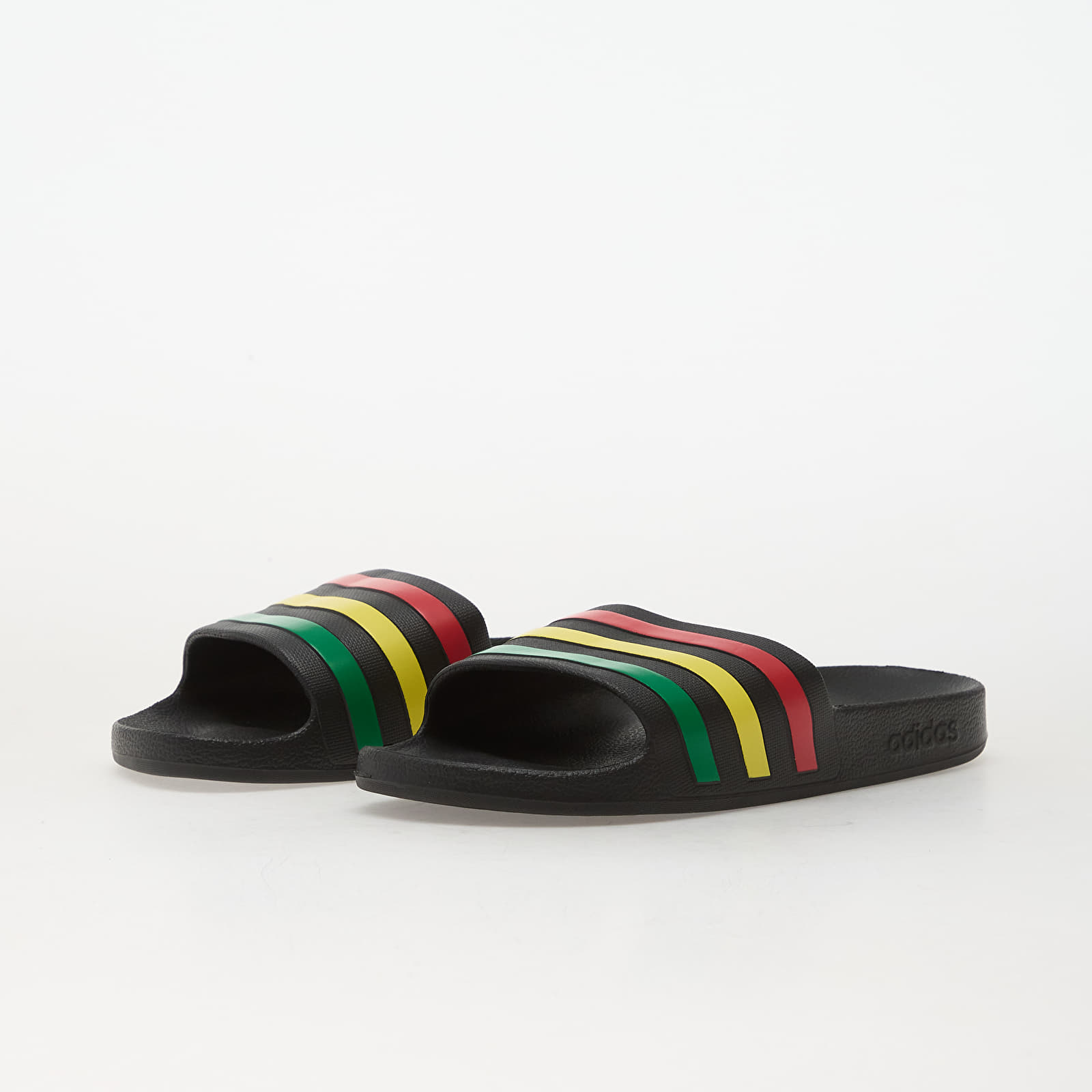 Herresko adidas Adilette Aqua Slides Core Black/ Green/ Pure Ruby