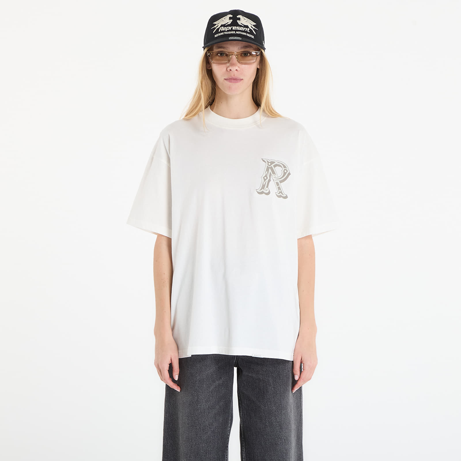  T-shirt Represent Western Initial T-shirt Unisex Flat White L 