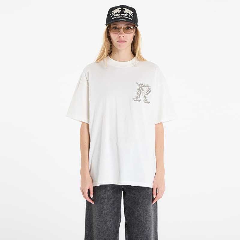 REPRESENT Western Initial T-Shirt UNISEX Flat White
