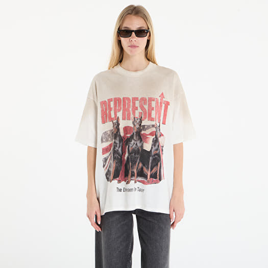 T-Shirt REPRESENT Dream On Tour T-Shirt UNISEX Washed Ecru