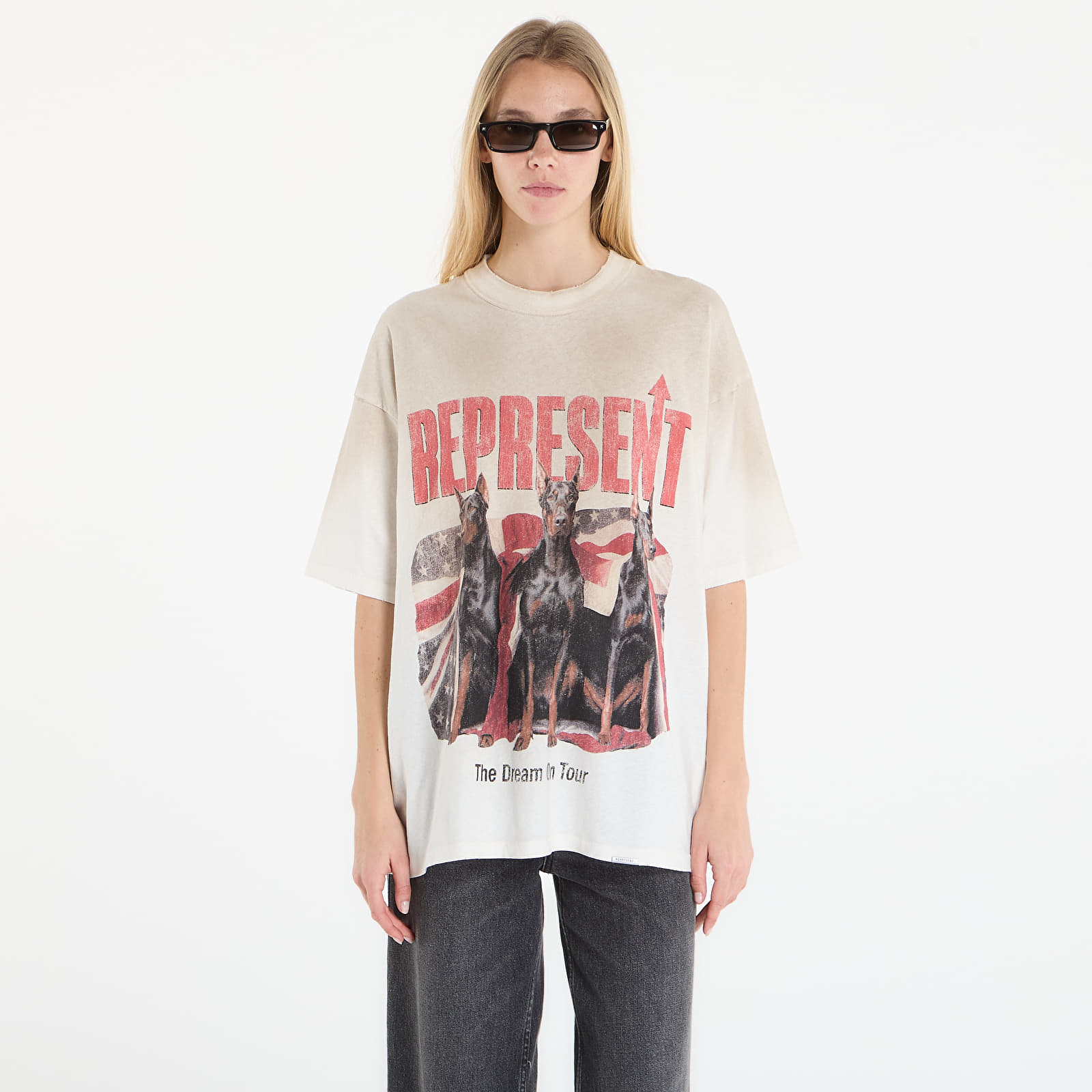 T-shirts REPRESENT Dream On Tour T-Shirt UNISEX Washed Ecru