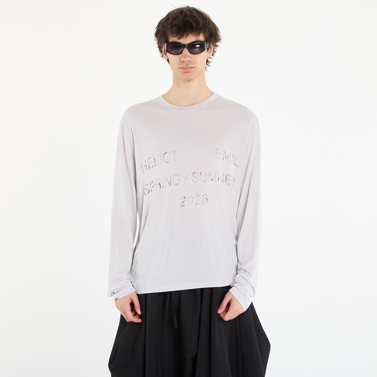 Тениска HELIOT EMIL Overo Ls T-Shirt Light Grey 46
