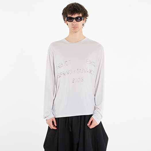 Marškinėliai HELIOT EMIL Overo Ls T-Shirt Light Grey