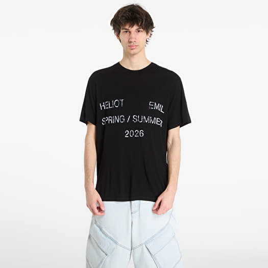 Marškinėliai HELIOT EMIL Overo Ss T-Shirt Black