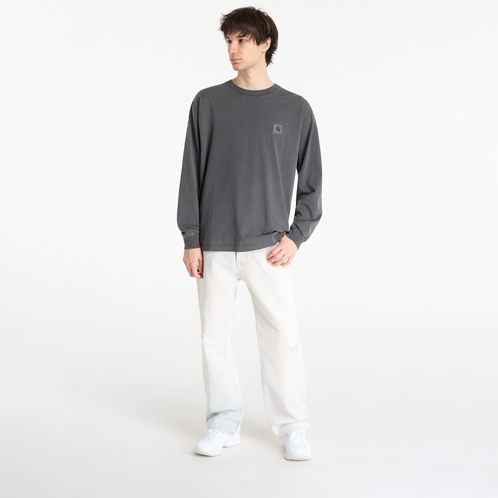 Tricouri  Carhartt WIP L/S Nelson T-Shirt UNISEX Black