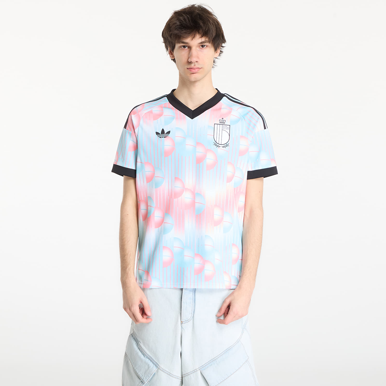 Trikots für Männer adidas Belgium 26 Away Jersey Frozen Blue/ Black