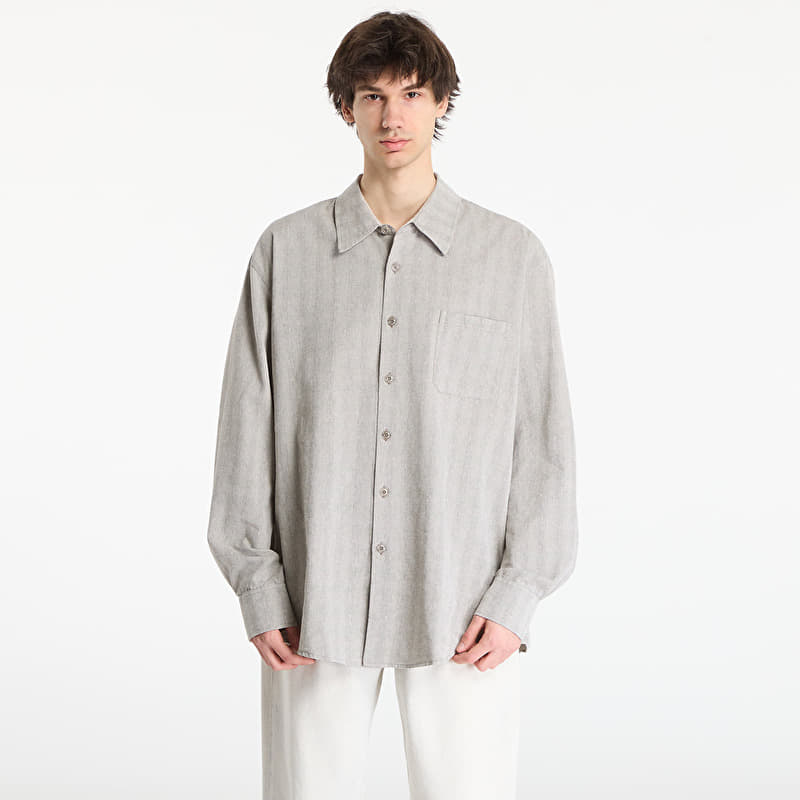 OUR LEGACY Above Shirt Sage Trail Check Dryline Weave