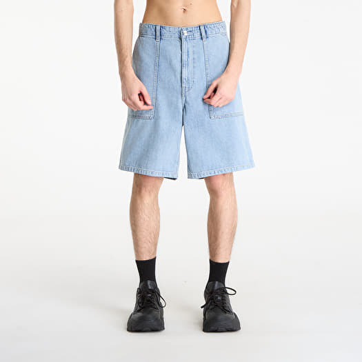 Pantalones cortos Calvin Klein Jeans Linen Denim Utlity Shorts Blue