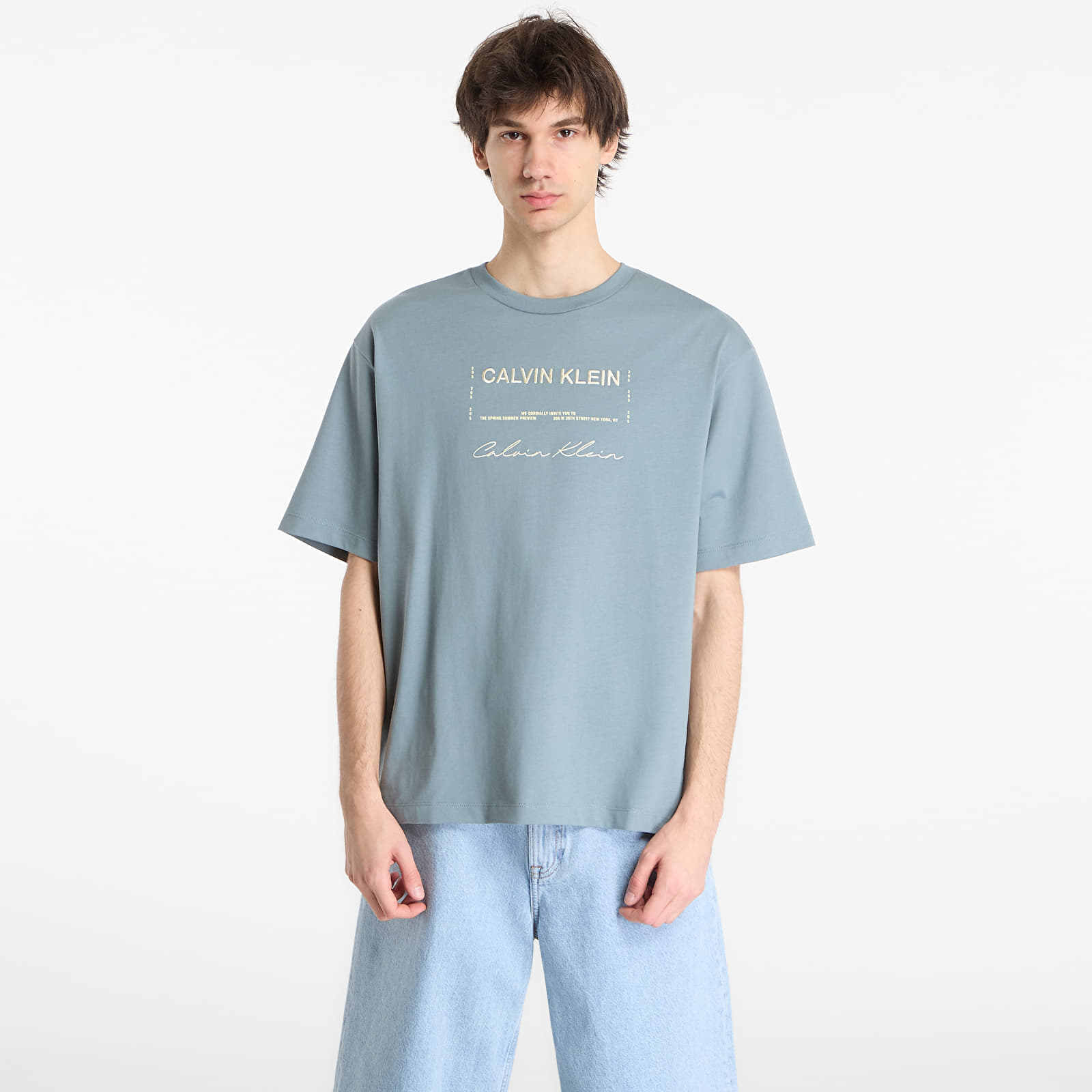 T-Shirts Calvin Klein Jeans 16S April Graphic Se Tee Gray