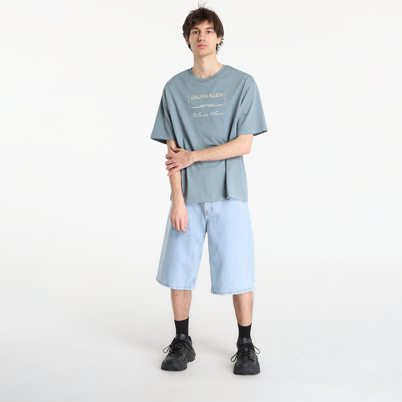 T-Shirts Calvin Klein Jeans 16S April Graphic Se Tee Gray