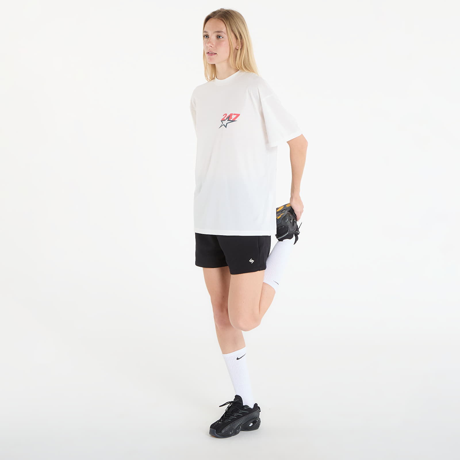 T-shirts REPRESENT Team 247 Star Print Oversized Tshirt UNISEX Flat White