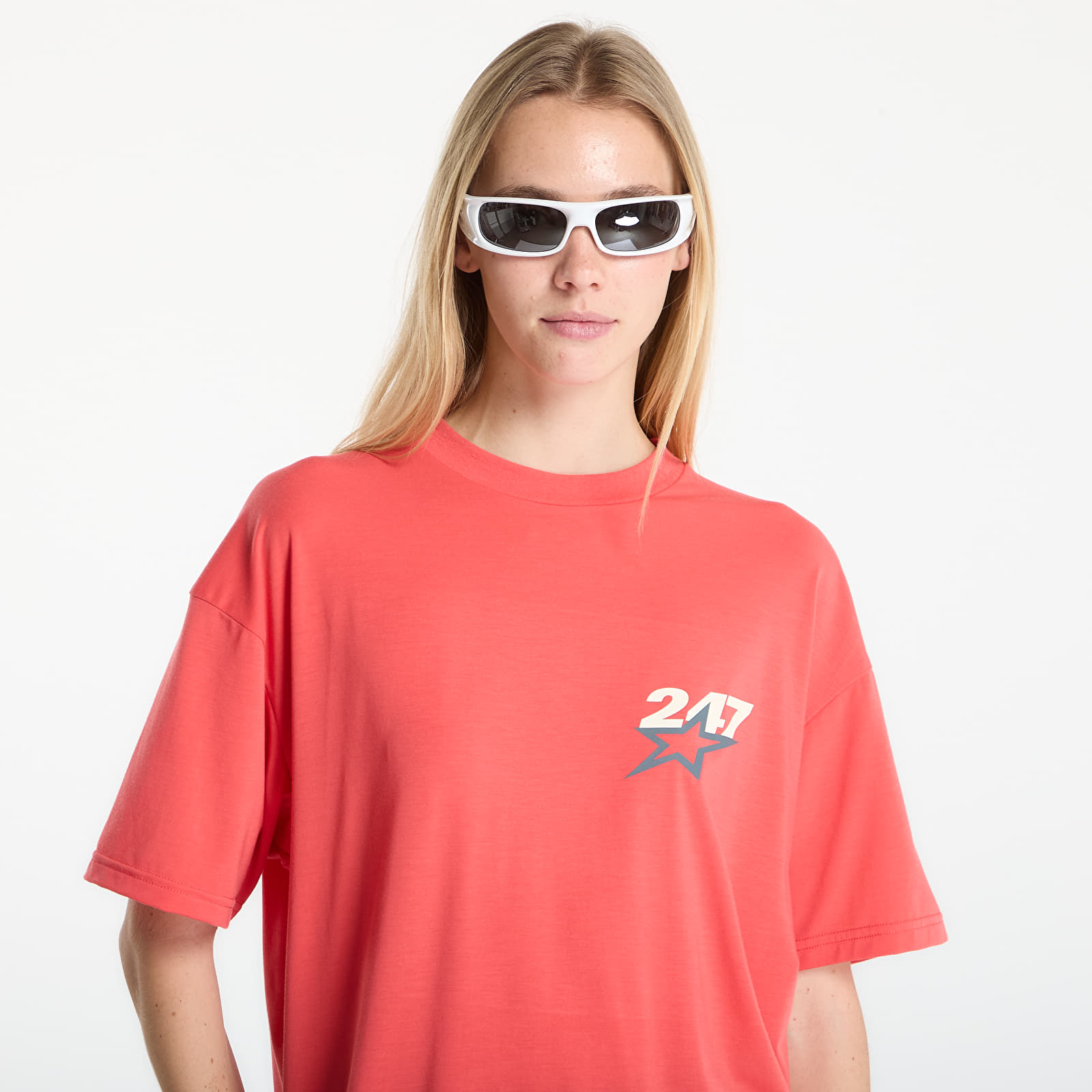 T-shirts REPRESENT Team 247 Star Print Oversized Tshirt UNISEX Racing Red