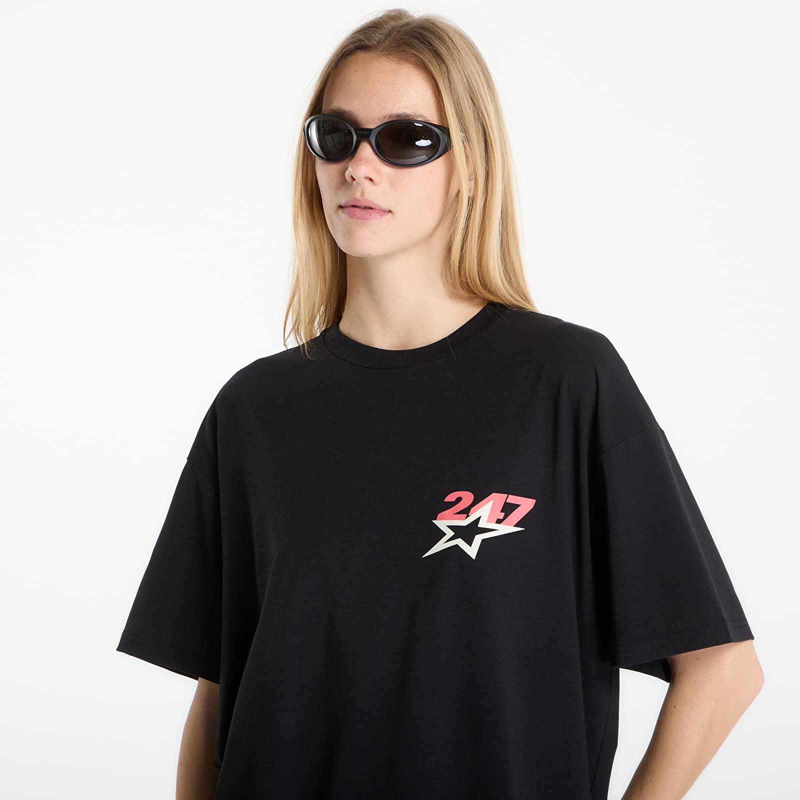 Männer T-Shirts REPRESENT Team 247 Star Print Oversized Tshirt UNISEX Jet Black