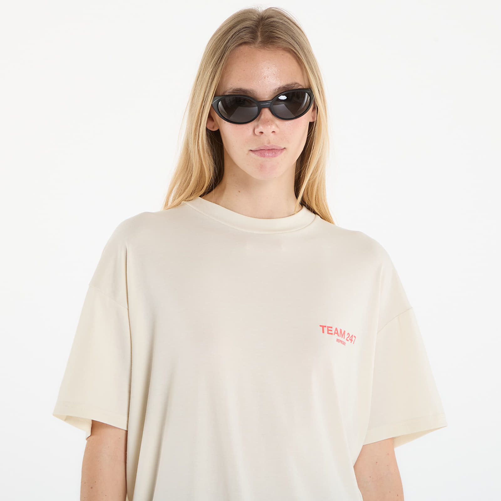 T-Shirts REPRESENT Team 247 Oversized Tee UNISEX Cream