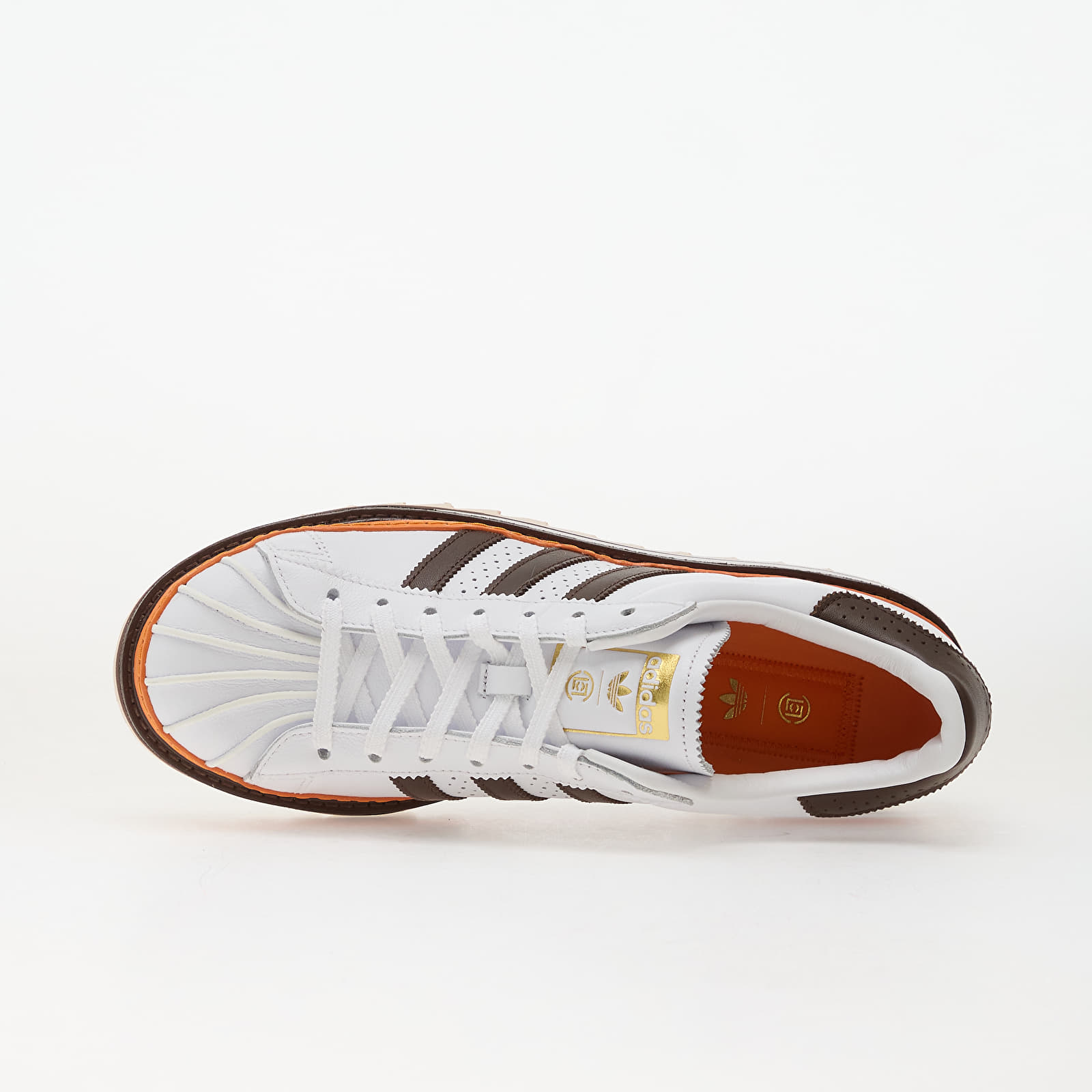 Pánské tenisky a boty adidas Clot Superstar By Edison Chen Ftwr White/ Coffee/ Unity Orange