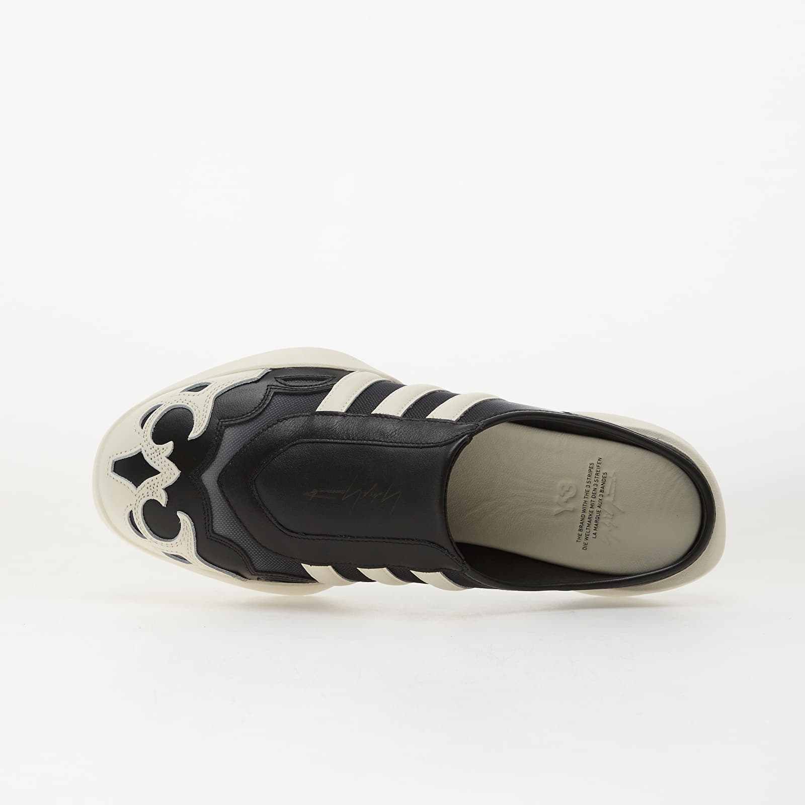 Meeste kingad Y-3 Regu Mule Black/ Off White/ Black