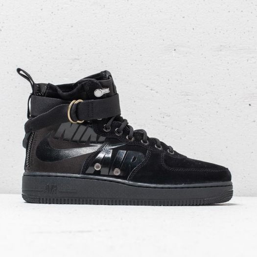 Men s shoes Nike SF Air Force 1 Mid Black Black Cool Grey Footshop