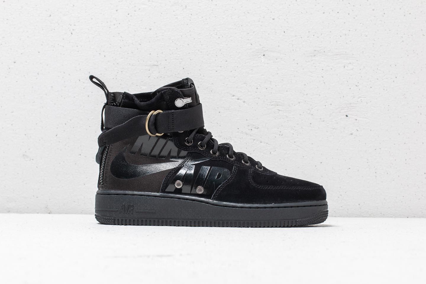 Men s shoes Nike SF Air Force 1 Mid Black Black Cool Grey