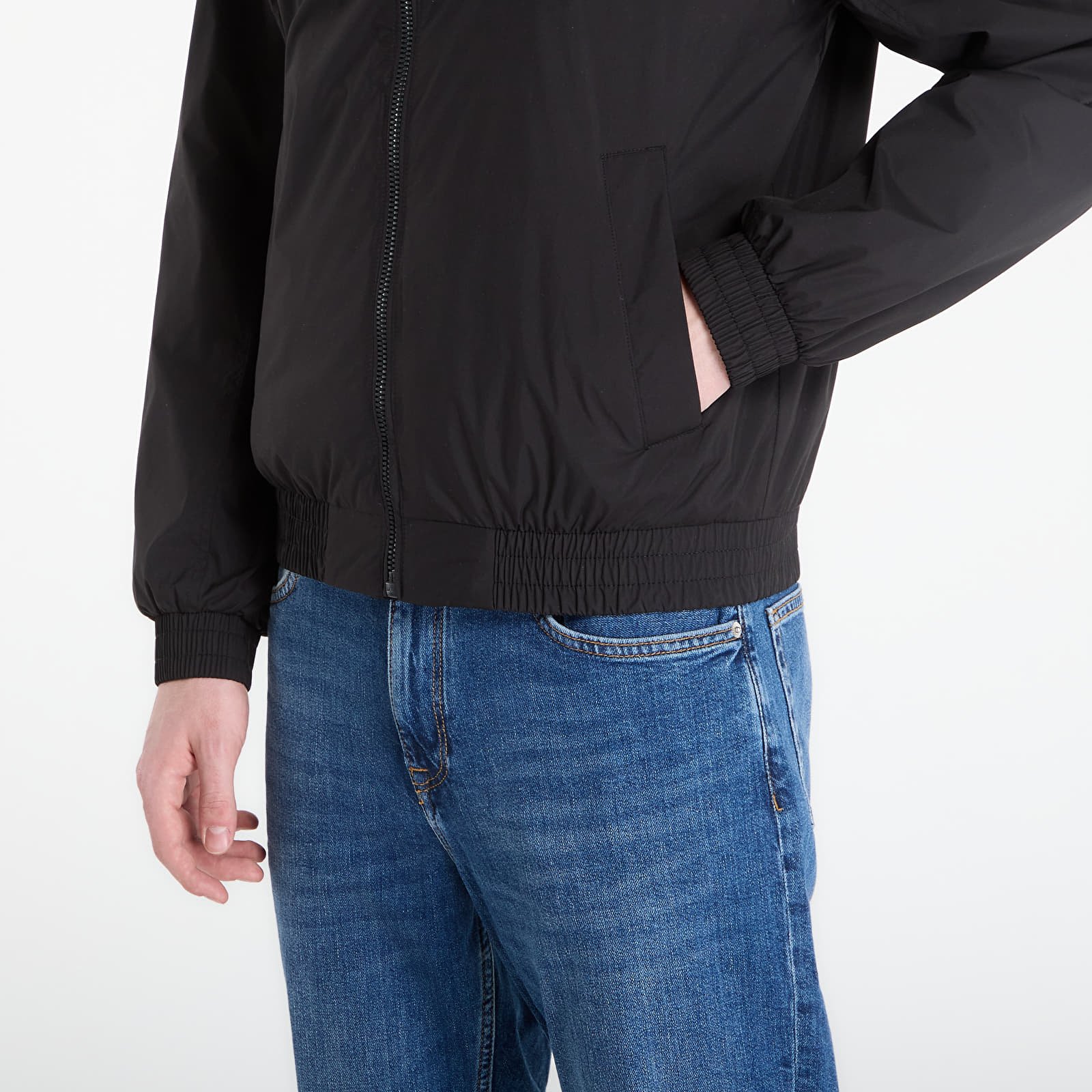 Herrenjacken Calvin Klein Jeans Ls Unfilled Nylon Harrington Jacket Black