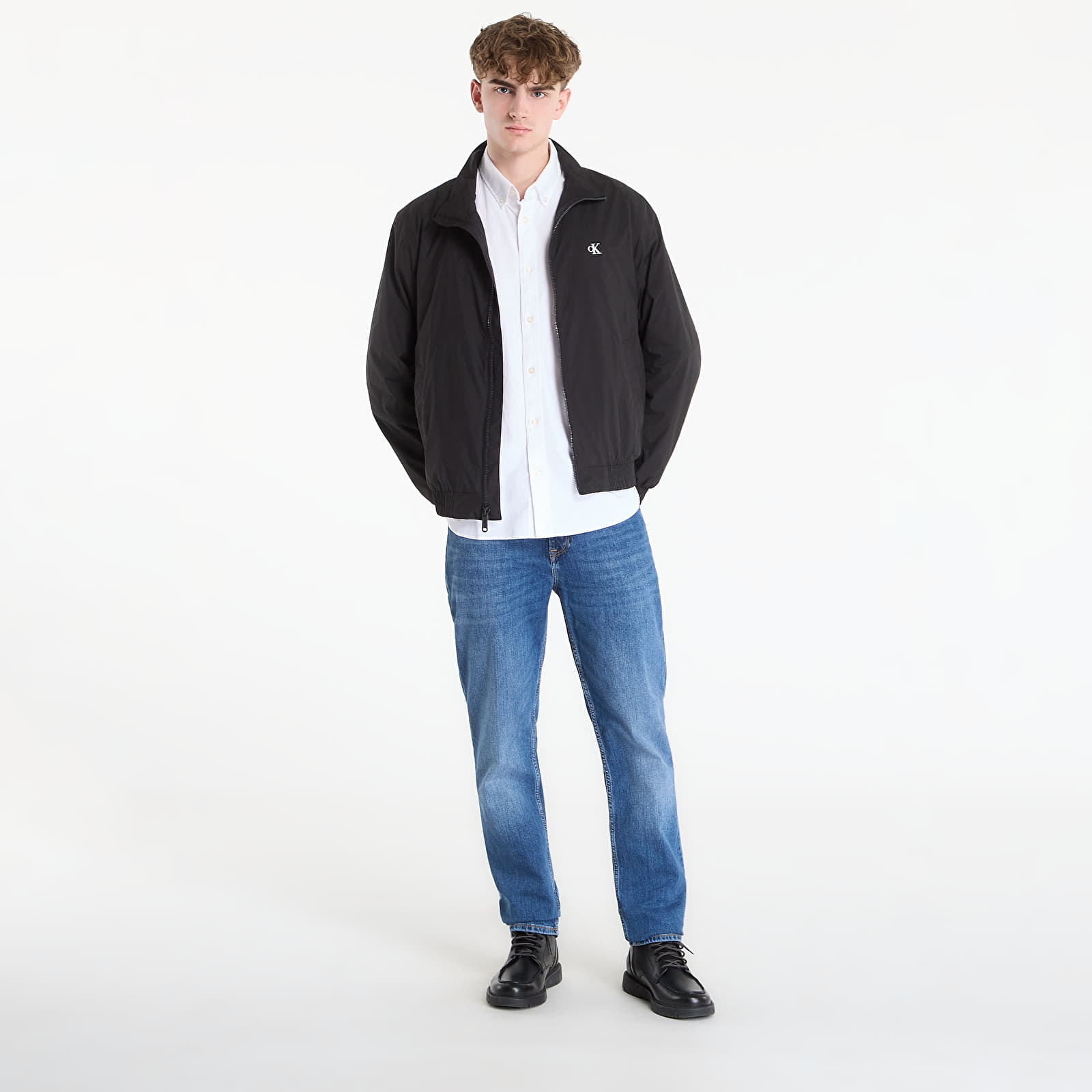 Herrenjacken Calvin Klein Jeans Ls Unfilled Nylon Harrington Jacket Black